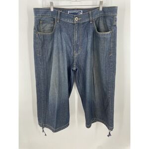 Enyce Y2K Baggy Skater Jean Shorts‎ Size 38 Length 20